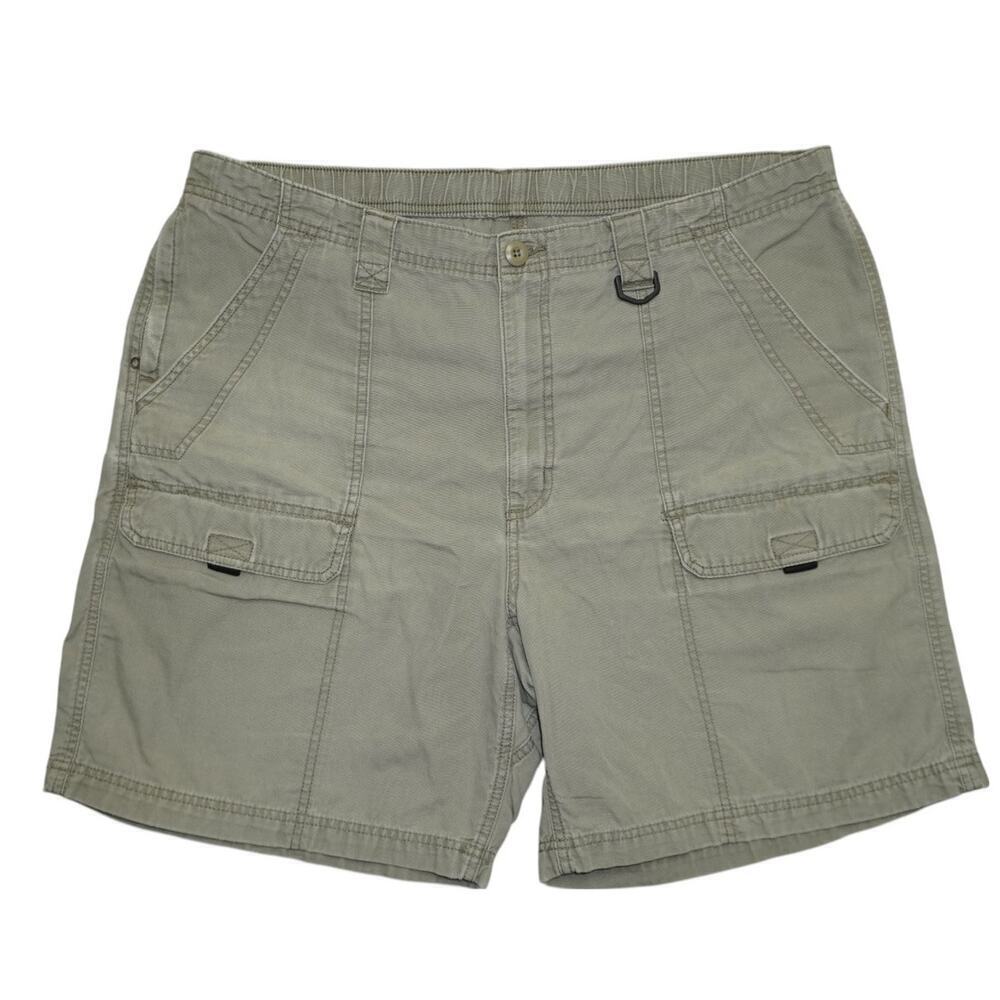 Wrangler Men’s Cargo Shorts Size 40 – Relaxed Fit Utility Outdoor Hiking Khaki